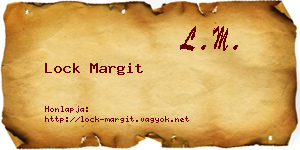 Lock Margit névjegykártya